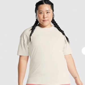 Gymshark X Whitney Simmons oversized t-shirt Unbleached small